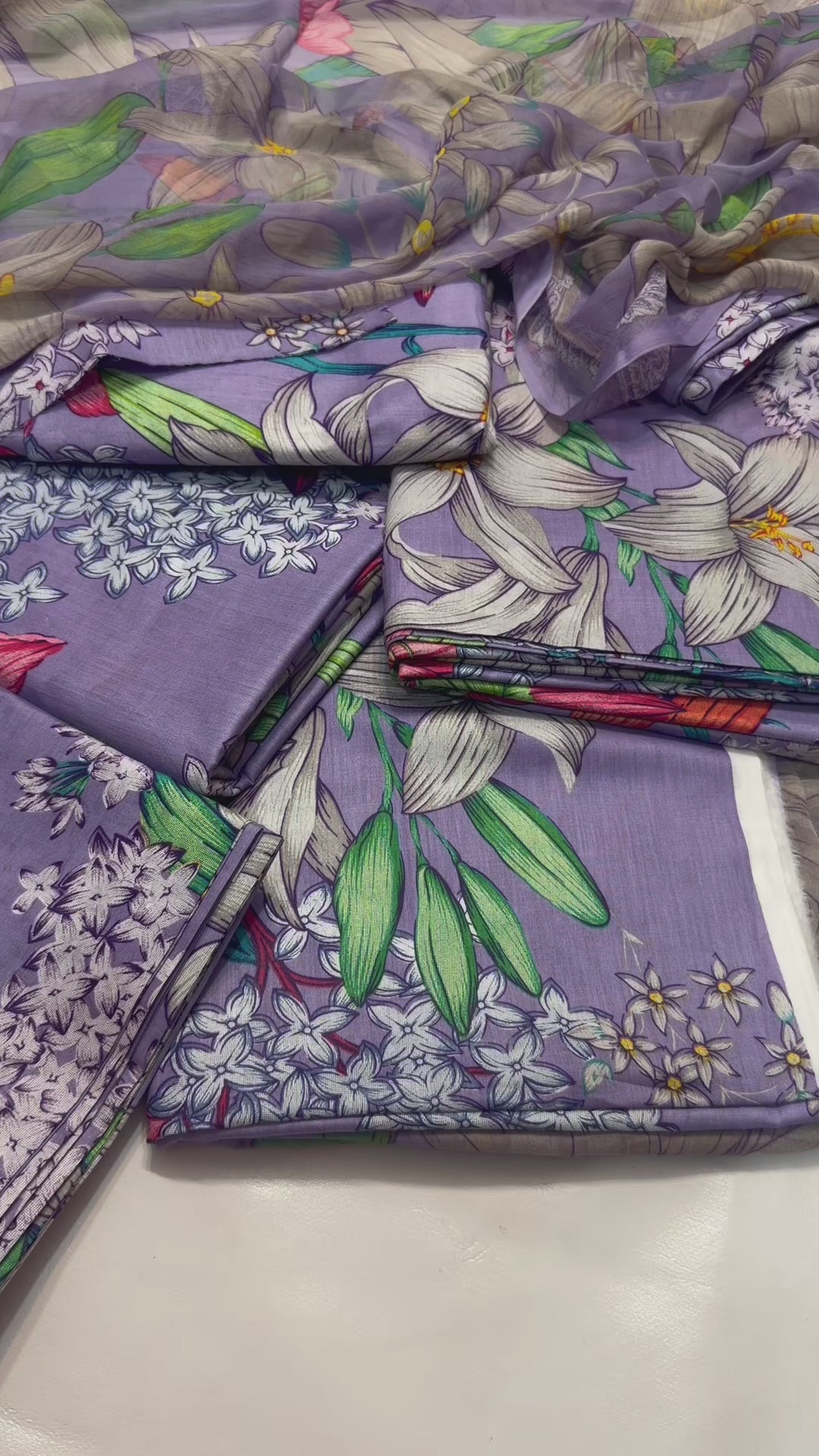 3PC Allover Printed Lawn Suit Maria B 2250