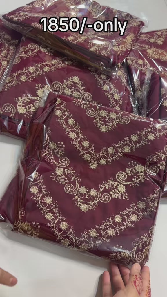 Crimson Maroon 2piece