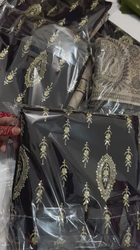 Black 3piece black pata