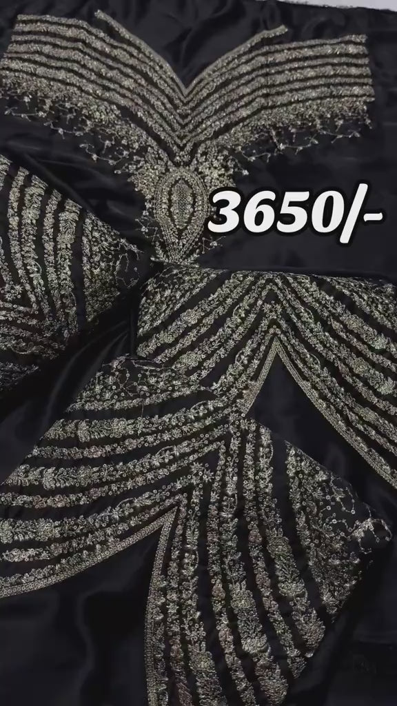 Jazmin silk 3piece Black 🖤 color