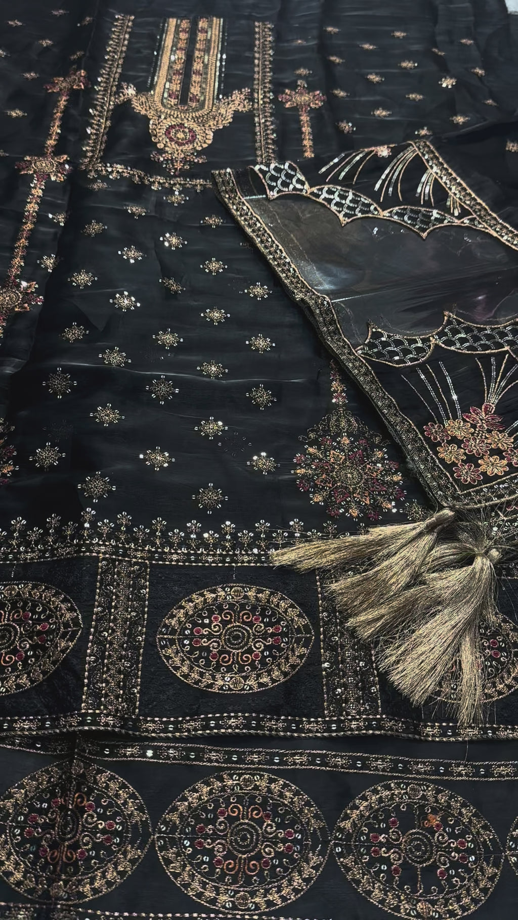 Shisha silk black 2 peiece Luxury