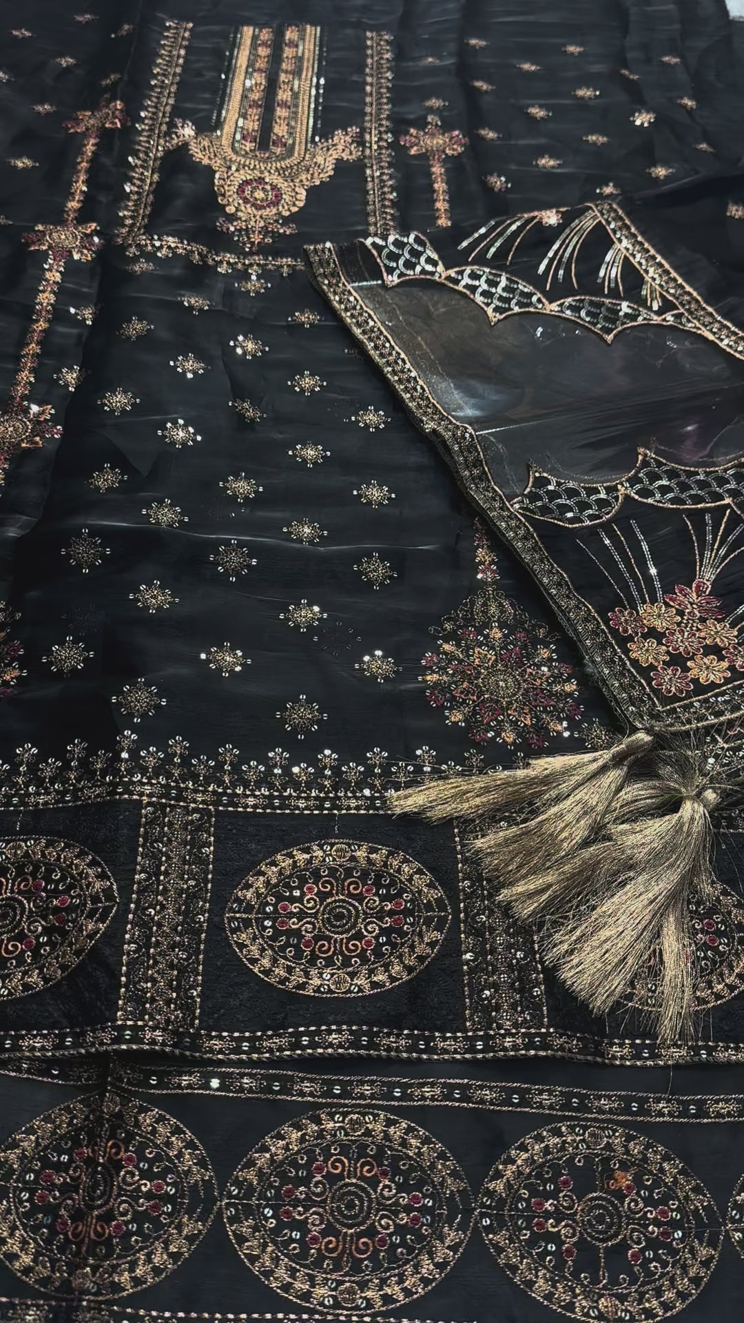 Shisha silk black 2 peiece Luxury