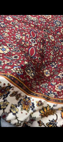 ✨ Maroon Silk Ethnic Kaftan ✨