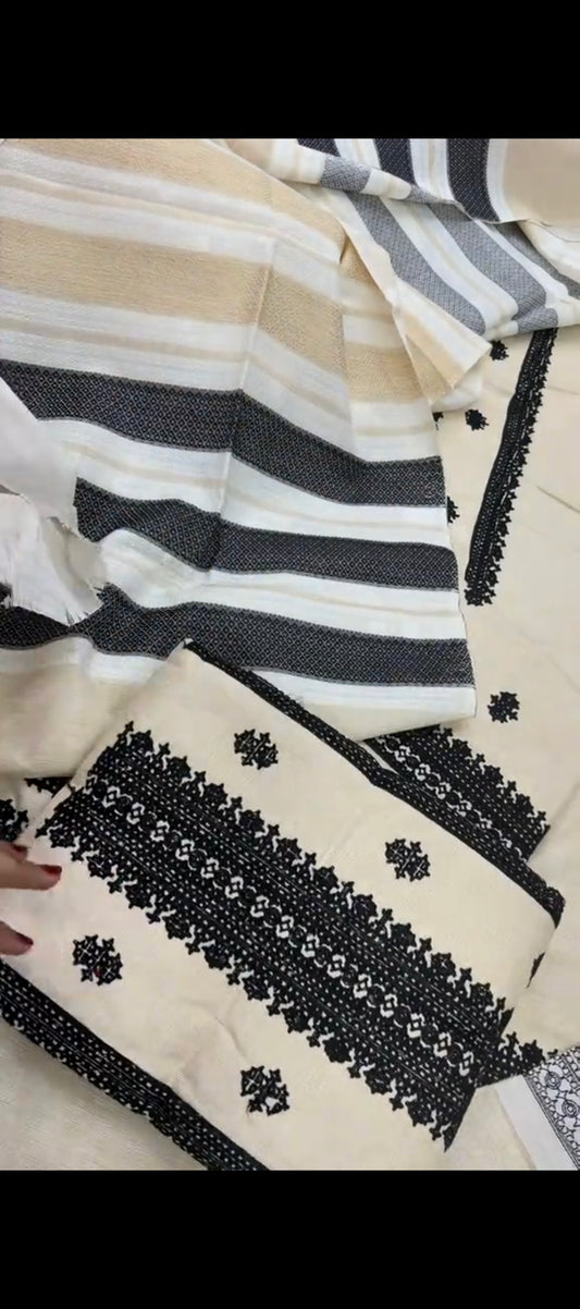 ✨ Elegant Black &skin shamry – 3 Piece Suit