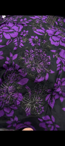 🖤💜 Royal Purple Bloom – Embroidered Khaddar 3 pc Winter Suit