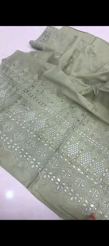 🌿 Sage Serenity — 2 Pc Chicken kari Suit