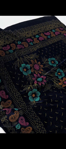✨ LUXURIOUS VELVET PRINTED SHAWL – ELEGANCE IN EVERY DETAIL