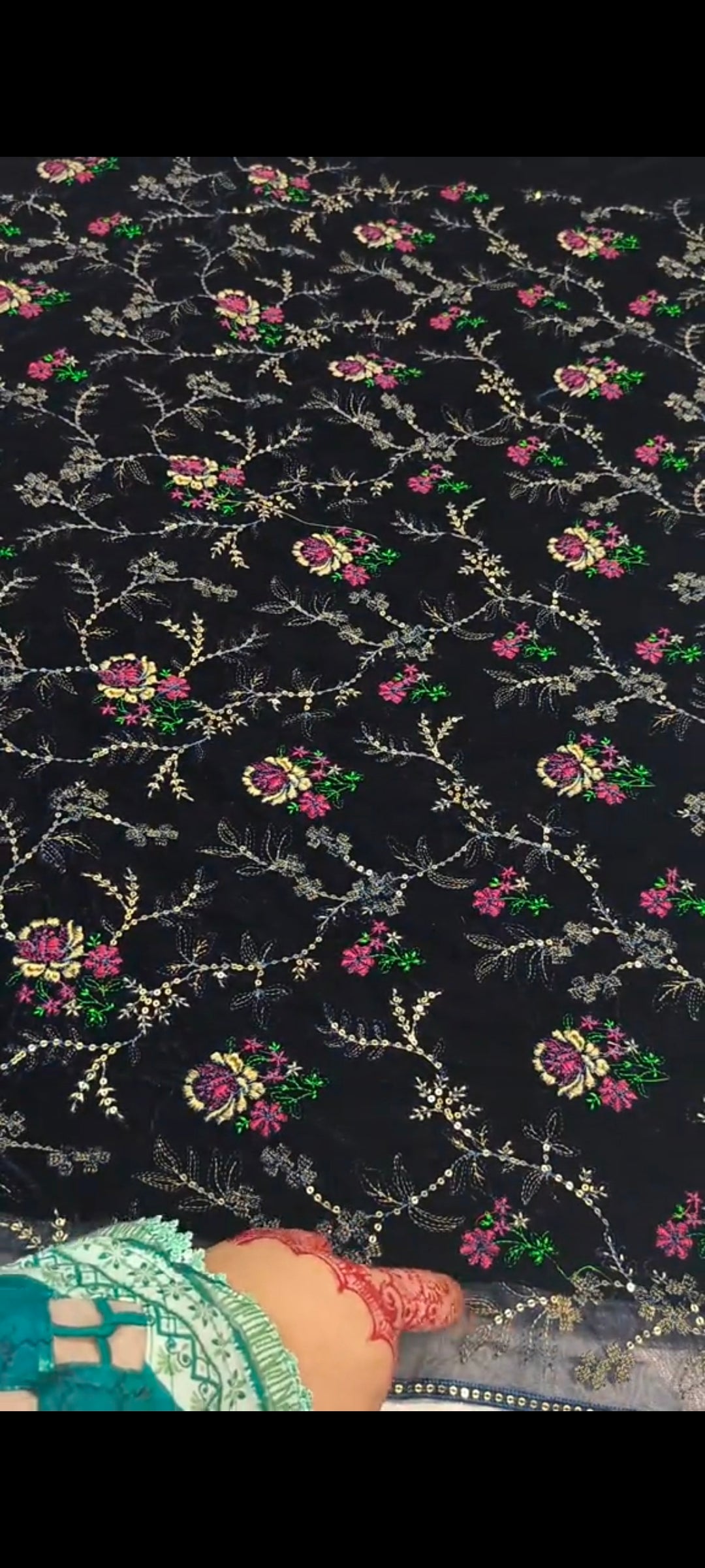 Bareeze velvet 3piece velvet