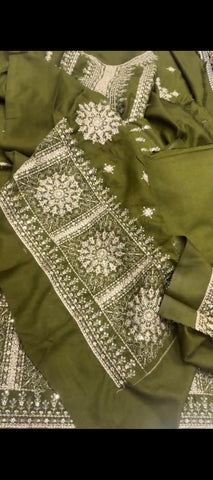 🤍 DHANI ELEGANCE — 2PC DHANAK EMBROIDERED SUIT ✨