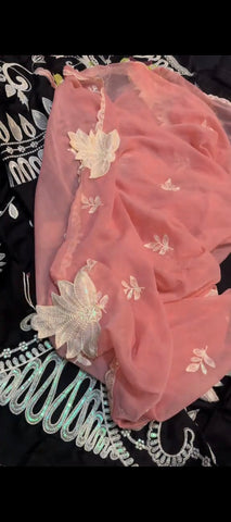 3 Piece Luxury Embroidered Silk Suit ✨