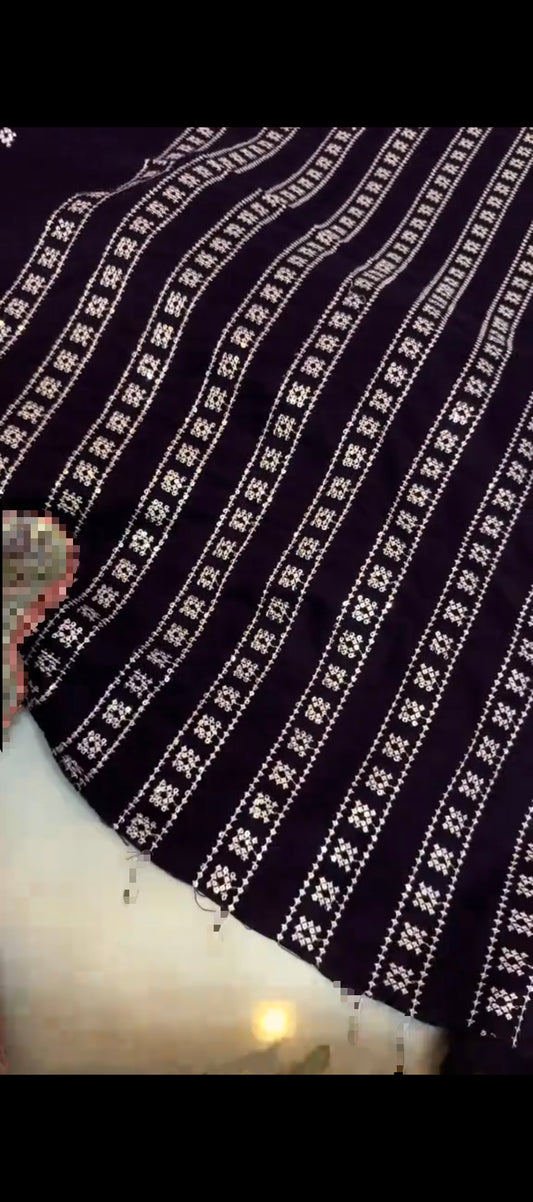 ✨ Regal Purple – 3 Piece Palachi shawl Suit ✨