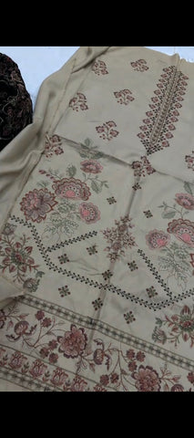 ✨ Royal Velvet Charm – Luxury 3PC Embroidered Suit