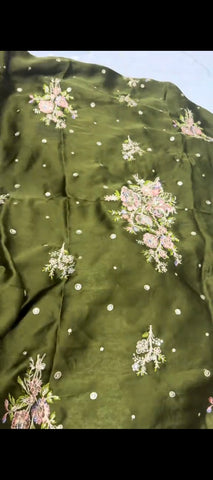 ✨ Dhani Silk Elegance – 2 Piece Embroidered Suit