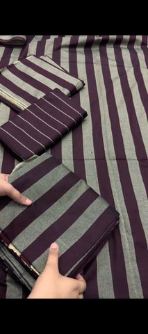 🤎 Maroon & Beige Charm – Elegant 3PC Khaddar Suit 🤎