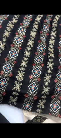 ✨ Luxurious 3-Piece Dhanak Wool Embroidered Suit with Bedazzled Shawl – Winter Collection