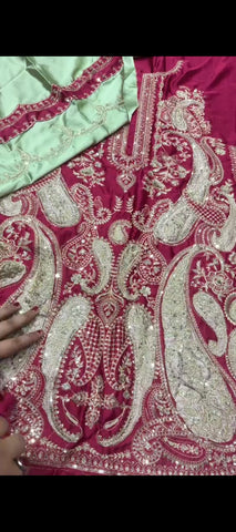 ✨ 2PC ETHNIC SILK EMBROIDERED SUIT