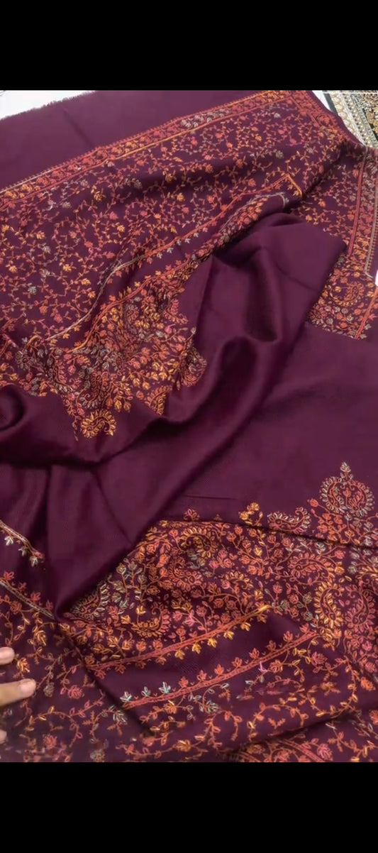 3-Piece Wool Embroidered Dress – Marganda