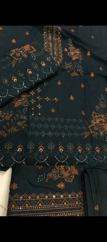 ✨ Midnight Rust – 2 Piece Dhanak Wool Suit