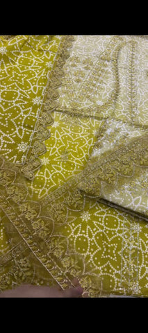 💛 Sunshine Elegance – 3-Piece Yellow Khaddar Suit