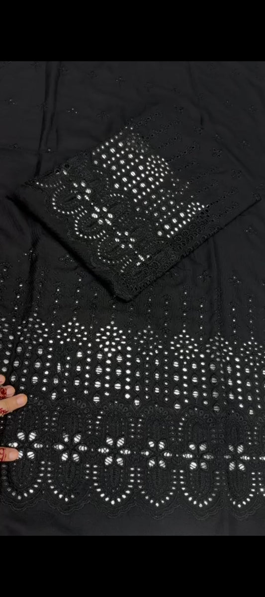 🖤 2PC Black Chicken Kari Suit ✨