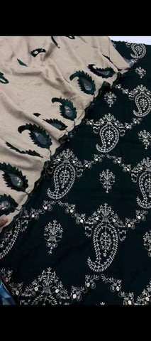 3 Pc Embroidered Suit with shawl✨