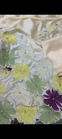 ✨ Shimmering Elegance — 2 Piece Silk Embroidered Suit