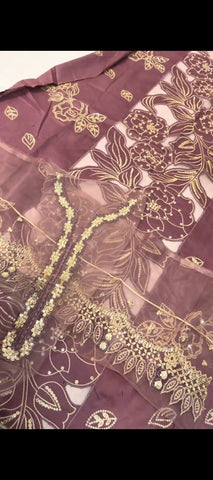 ✨ Golden bloom – 2 piece lawn suit ✨