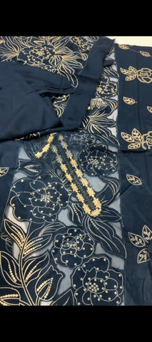 ✨ Midnight bloom ✨
💙 3 Piece Dhanak Suit 💙