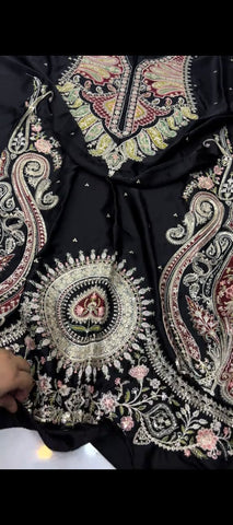 ✨ Regal Paisley – 2 Pc Embroidered Kaftan ✨