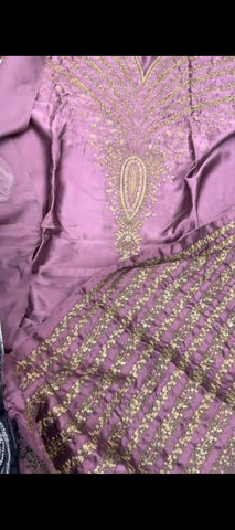 ✨ Elegant Silk Embroidered 2-Piece Suit