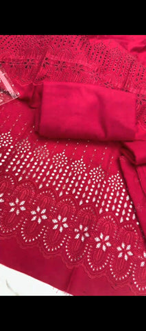 🌸 Rani Pink - 3PC Winter Chicken Kari Suit 🌸