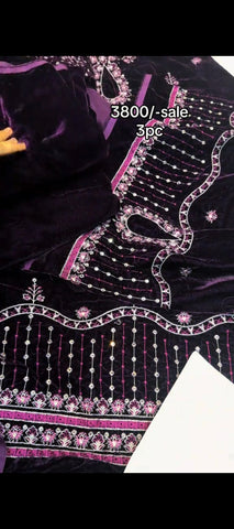 💜 Royal Purple Velvet Suit – A Touch of Winter Luxury