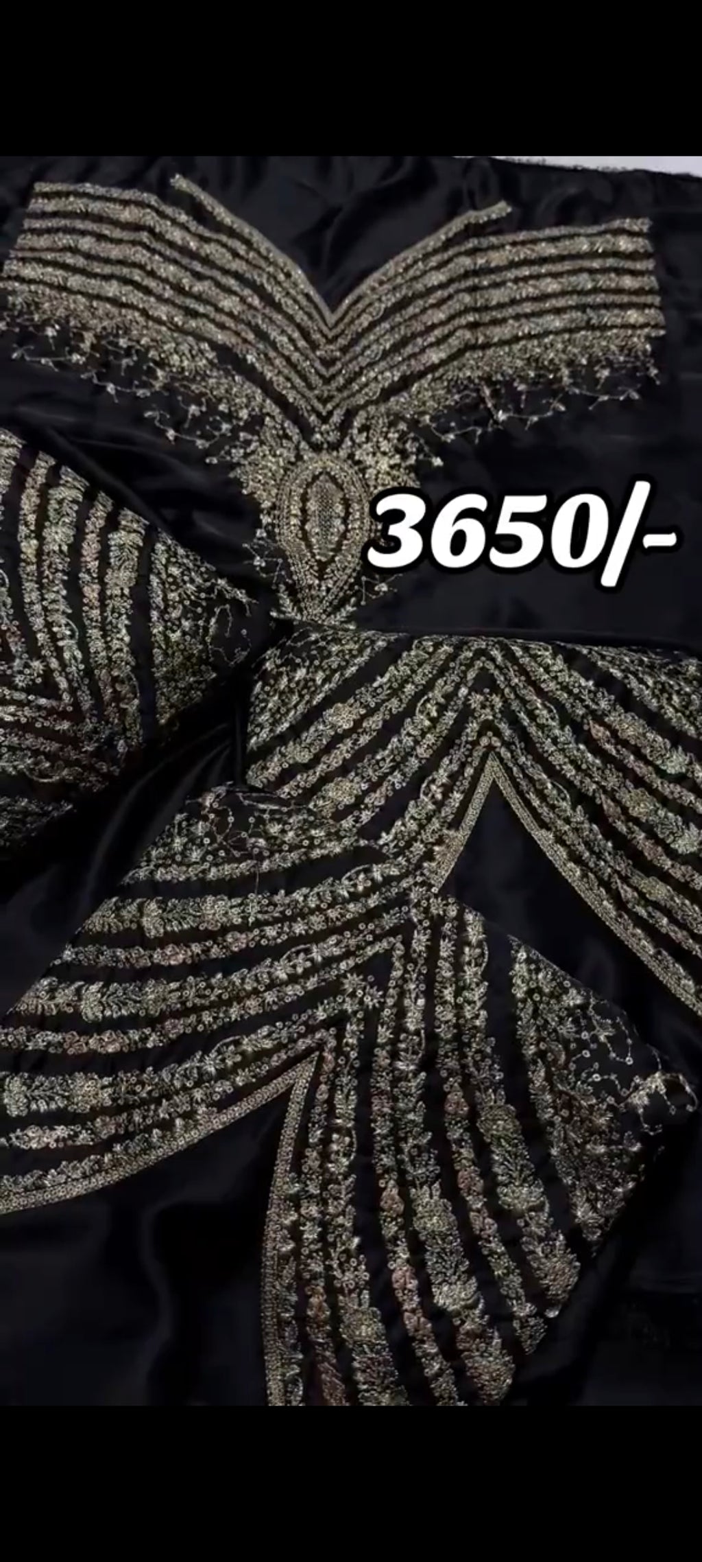 Jazmin silk 3piece Black 🖤 color