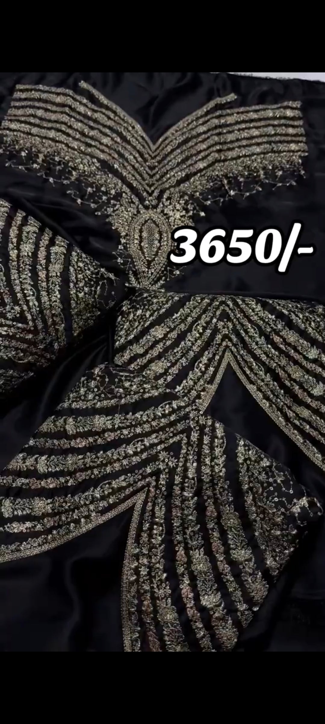 Jazmin silk 3piece Black 🖤 color