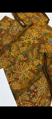 ✨ Mustard Bloom – 3PC Luxury Dhanak Laser Kari Suit ✨