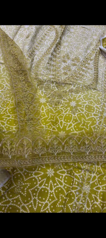 💛 Sunshine Elegance – 3-Piece Yellow Khaddar Suit