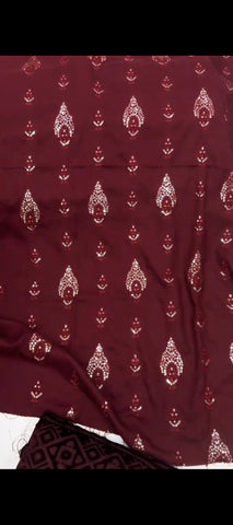 3PC Embroidered Suit with Palachi Shawl ✨