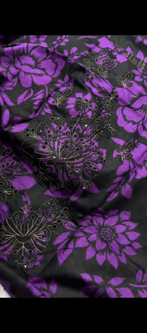 🖤💜 Royal Purple Bloom – Embroidered Khaddar 3 pc Winter Suit